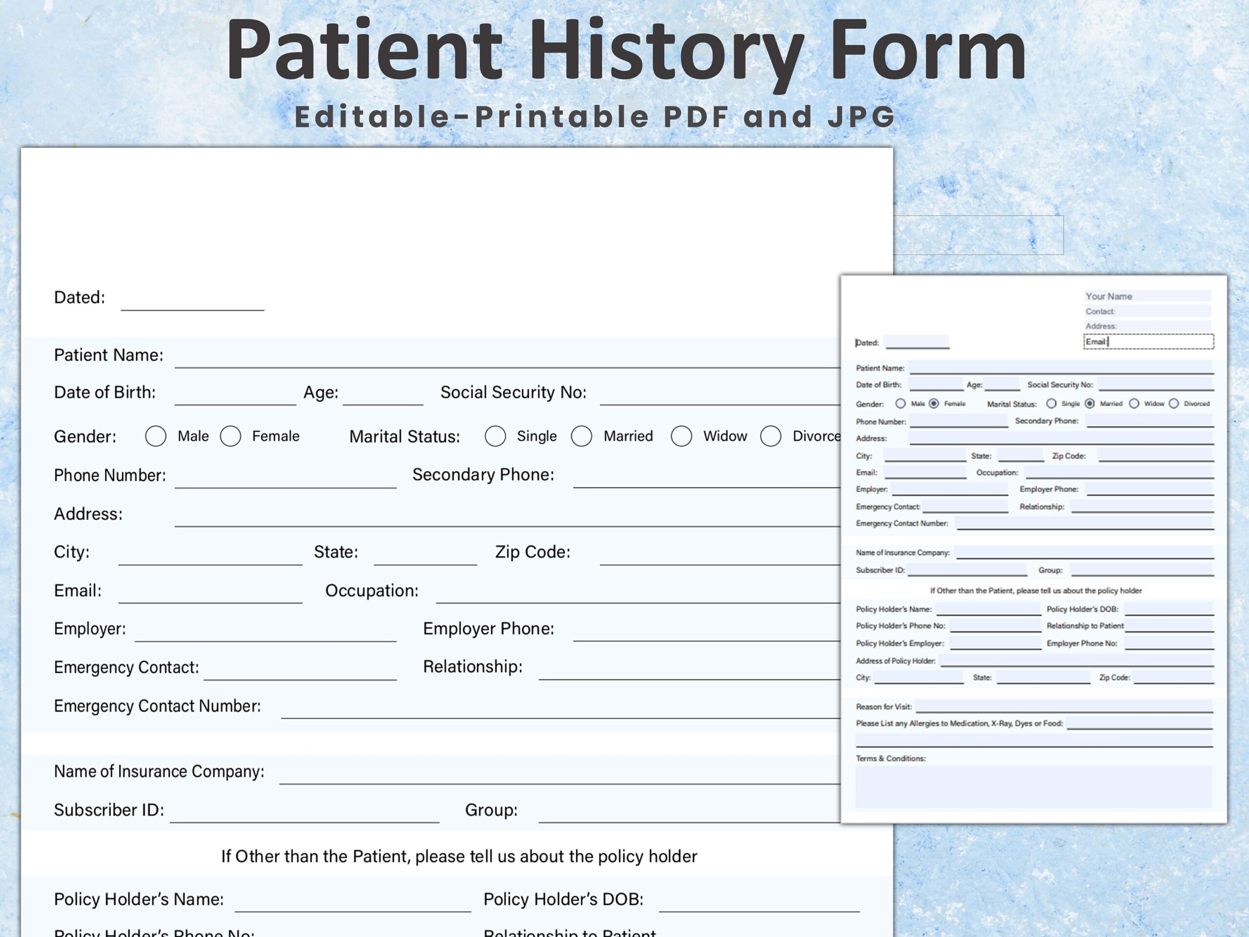 New Patient Forms