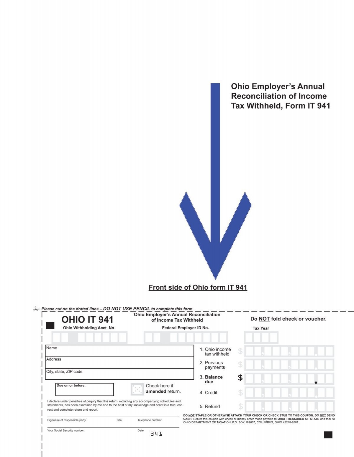 Ohio Employer s Annual Reconciliation Of Income Tax Withheld