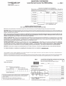 Pa Personal Income Tax Form Form