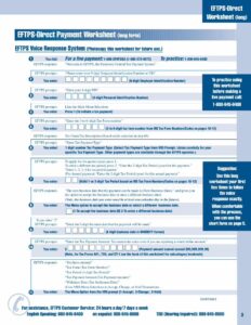 PDF EFTPS Direct Payment Worksheet HWS Homepage 12 13 VRS Worksheets Library