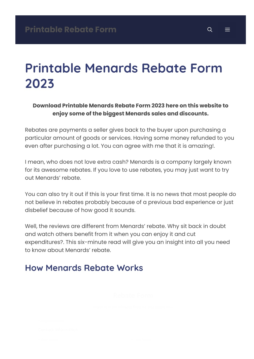 PPT Printablerebateform net PowerPoint Presentation Free 