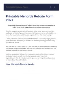 PPT Printablerebateform net PowerPoint Presentation Free