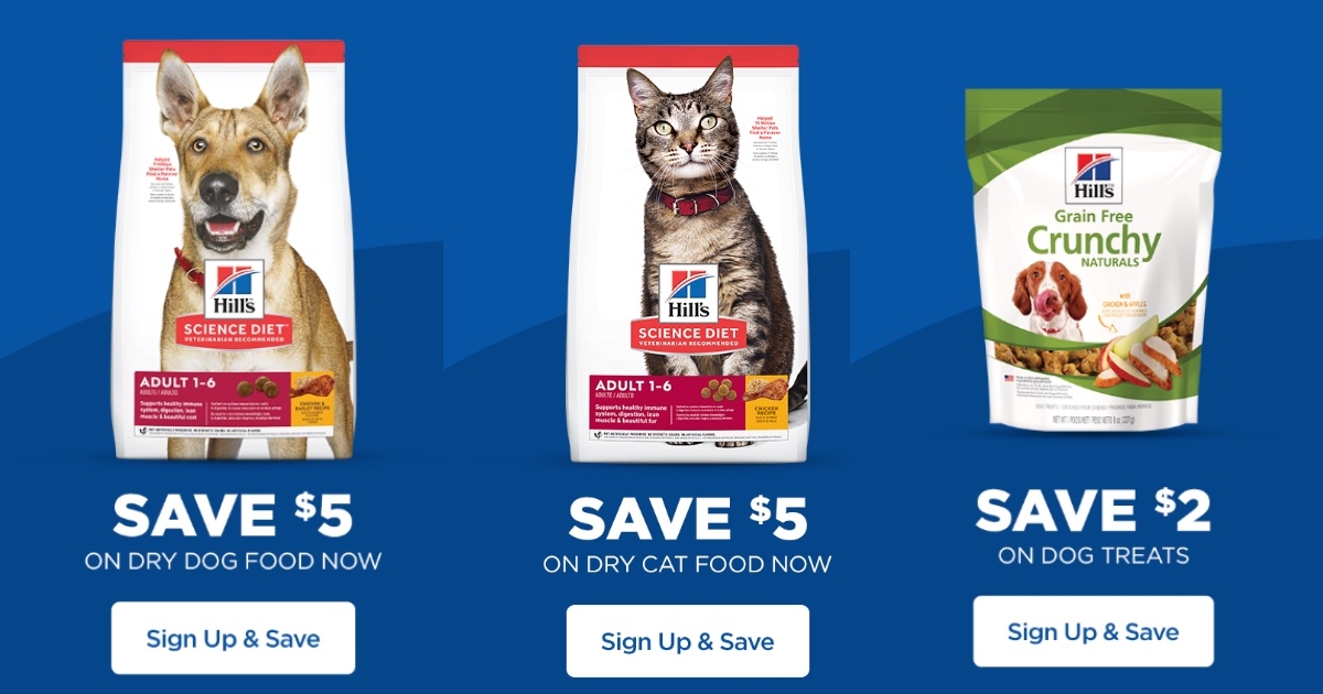 Print 12 In Hill 39 s Science Diet Coupons Save On Dog Food Cat Food