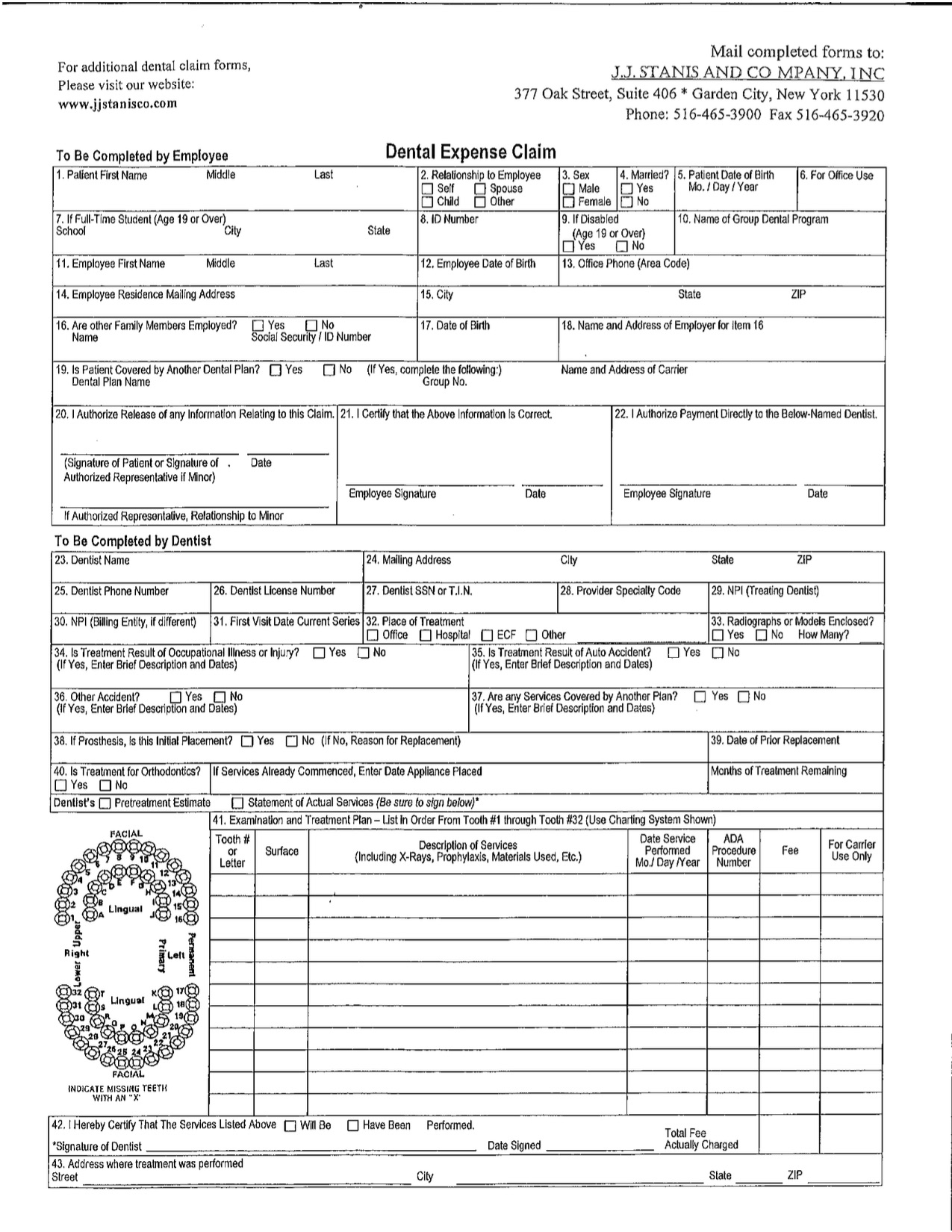 Printable Ada Dental Claim Form 2012 2024 ADA Dental Claim Forms 500 Sheet Pack 8 5