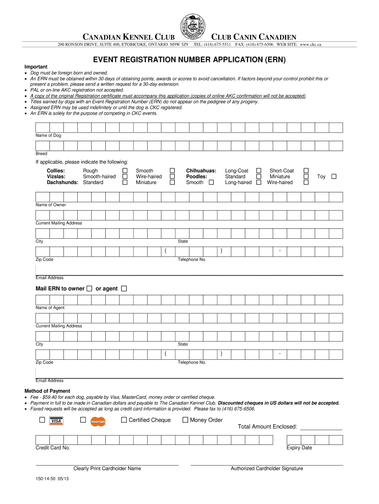 Printable Ckc Registration Forms Printable Form 2024