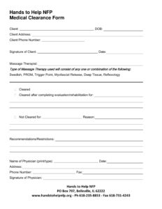 Printable Dental Clearance Form Printable Party Favors