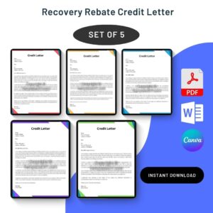 Recovery Rebate Credit Letter Sample Template And Examples