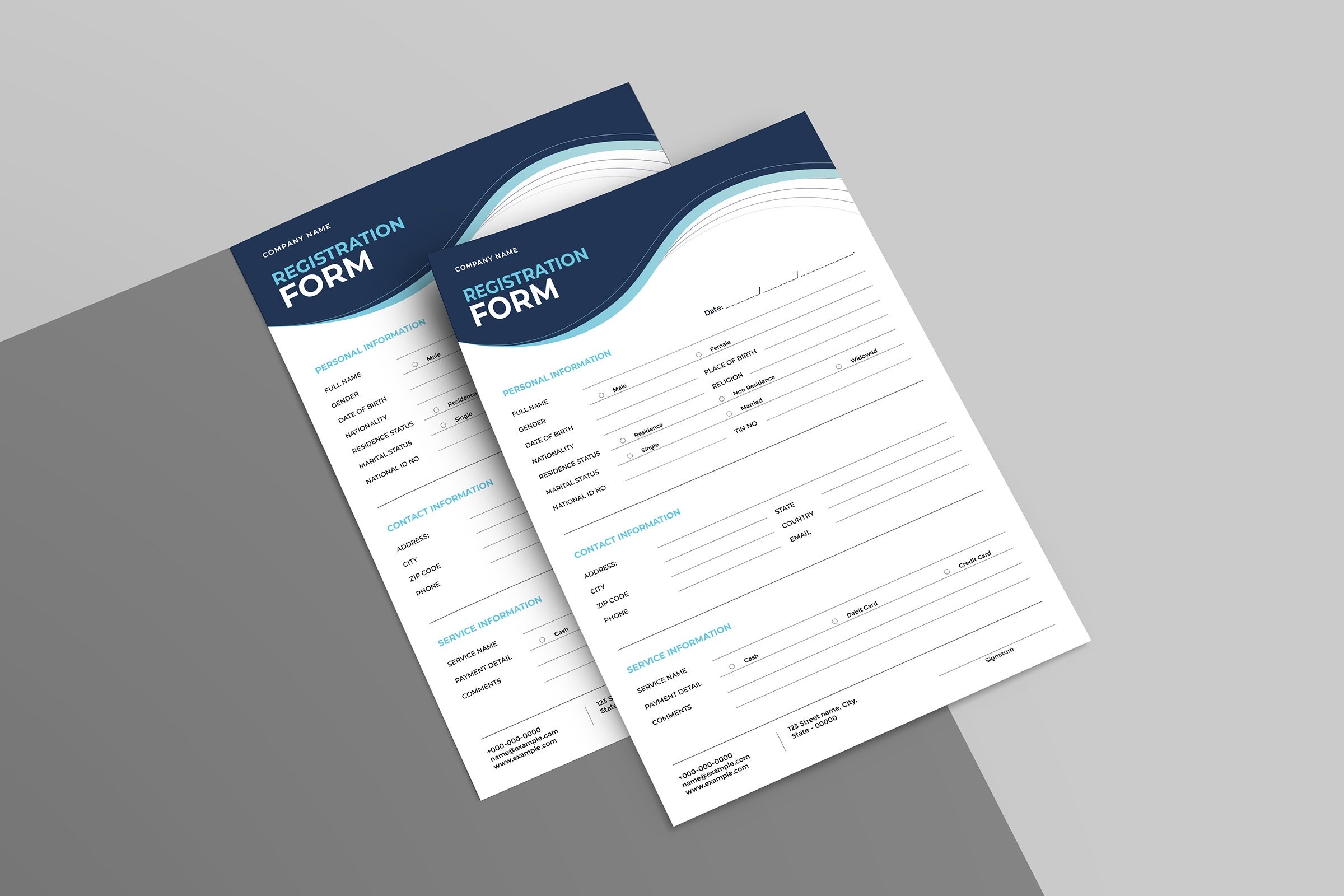 Registration Form Template Editable Membership Form Business Document Form Application Form Canva Illustrator And MS Word Template Etsy