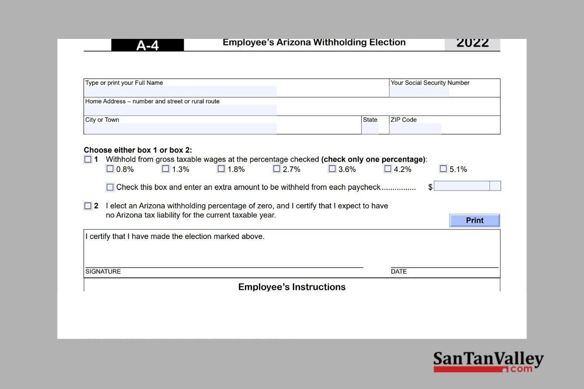 SanTanValley San Tan Valley News U0026 Info Arizona s Employees Have New Tax Withholding Options