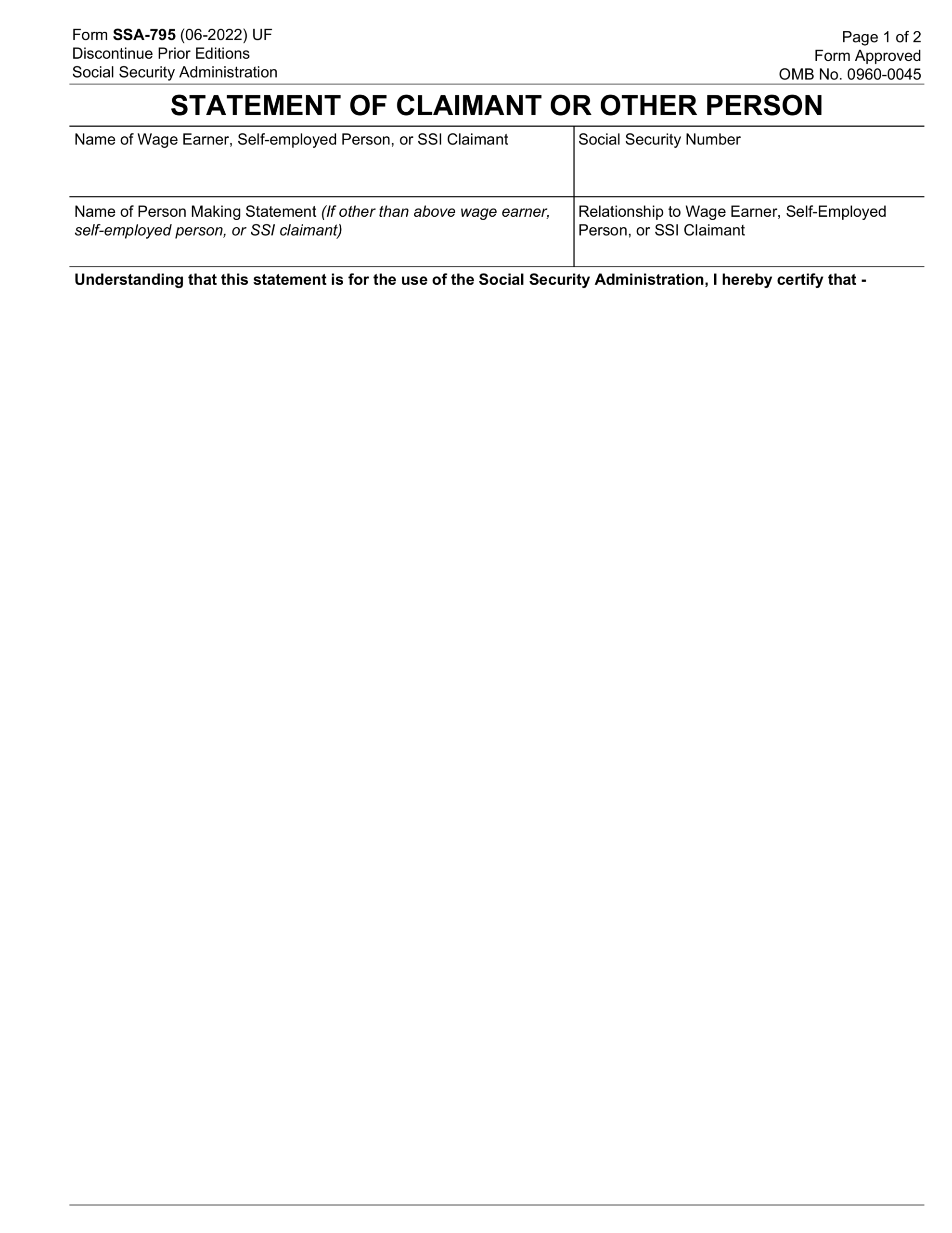 SSA 795 Form 2024 2025 How To Fill And Edit PDF Guru