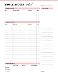 The Best Budget Template To Help Manage Your Money