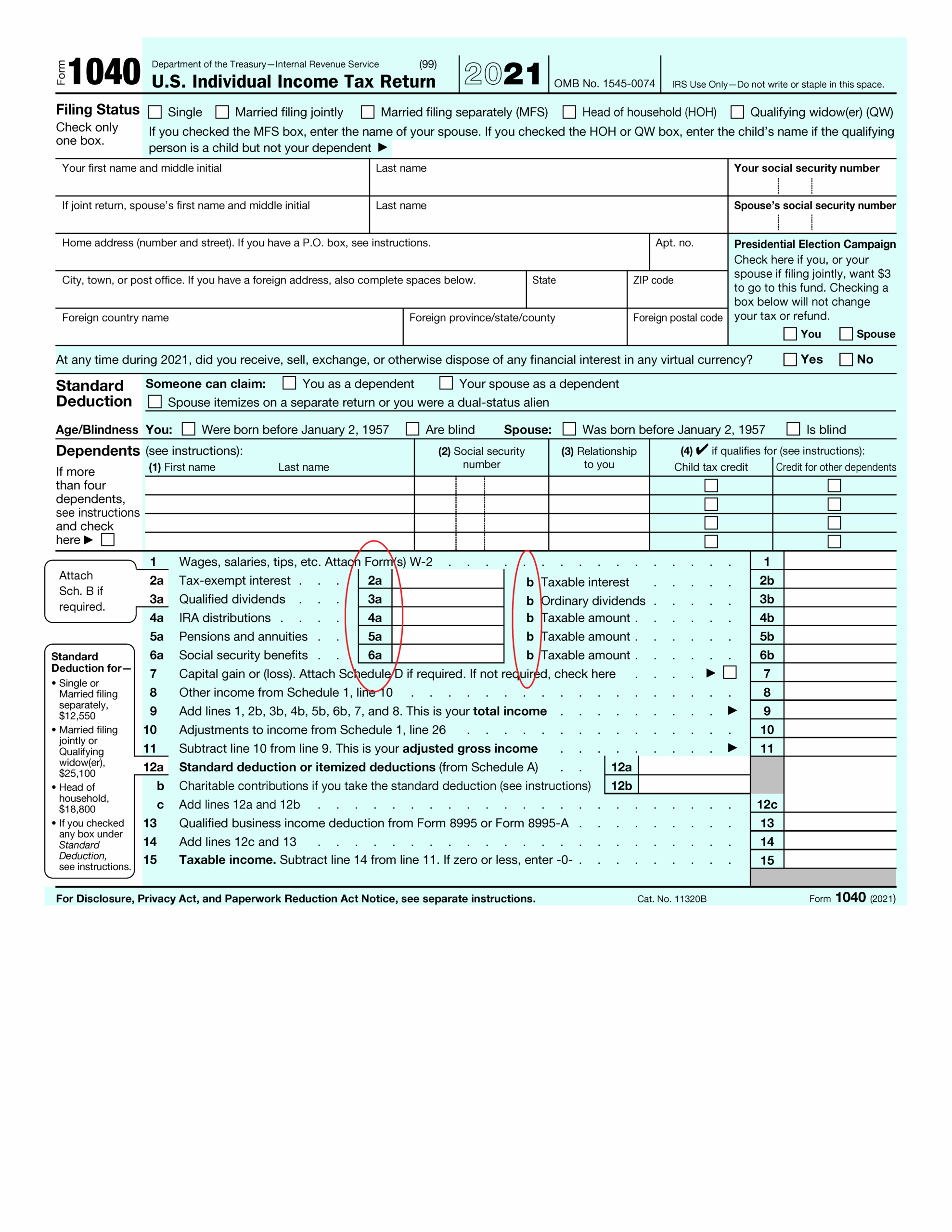United States Schedule CA 540 Part I Section A What Role Do The 
