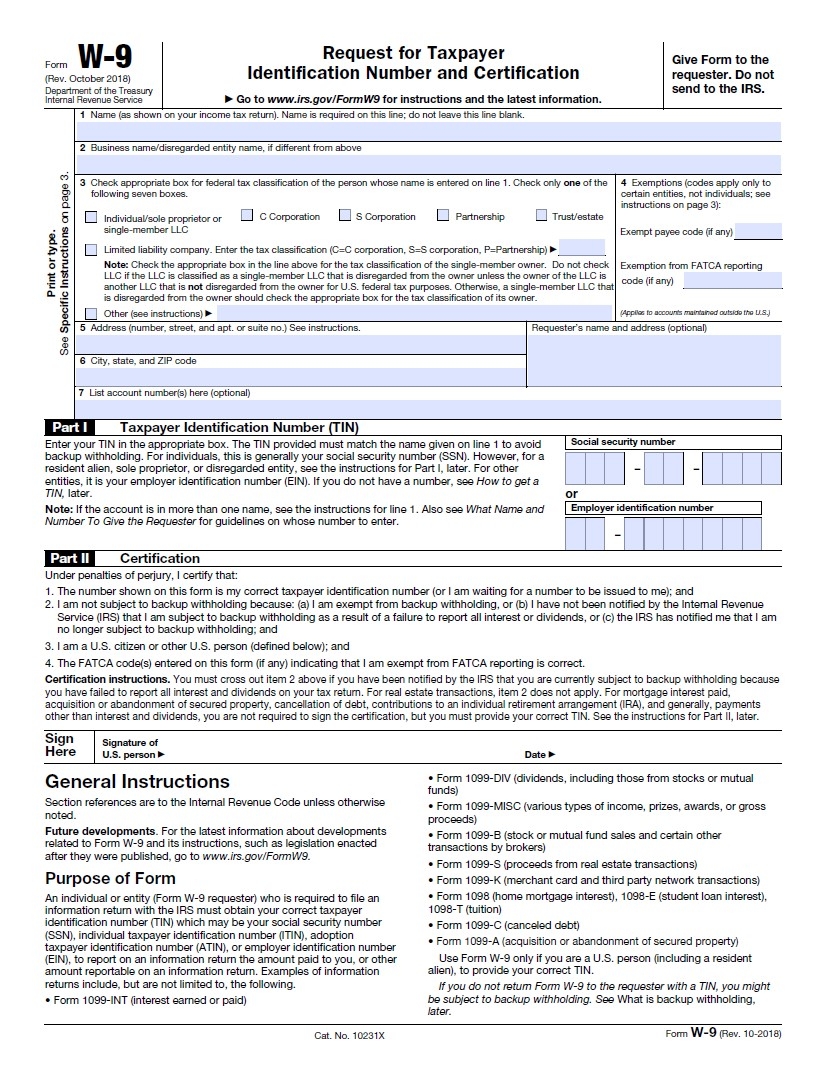 W9 Form Arkansas