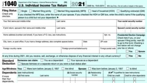 1040 Tax Form Instructions 2022 2023 1040 Forms