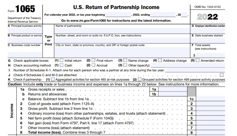 1065 Form 2023 Printable Forms Free Online