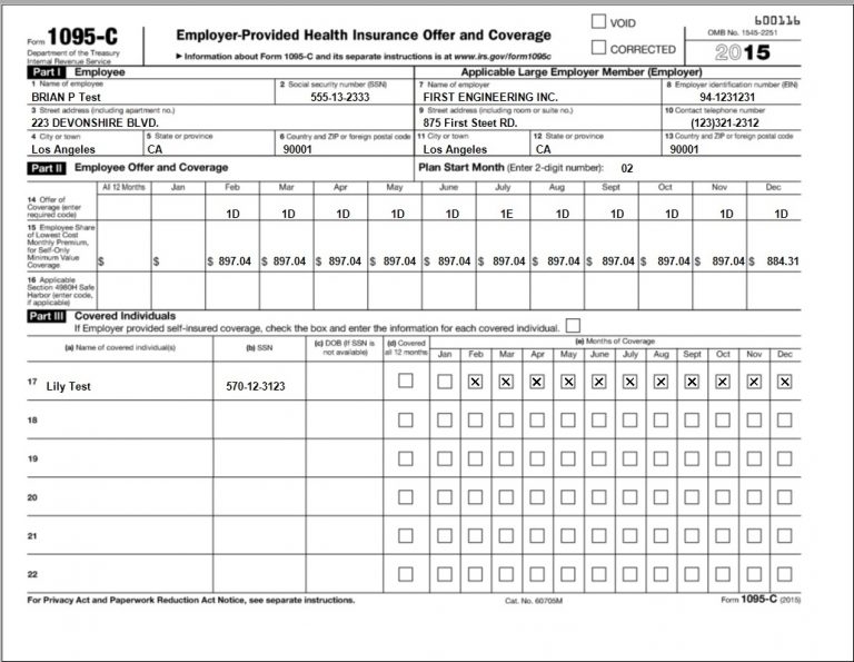1095 A Form Printable Printable Forms Free Online