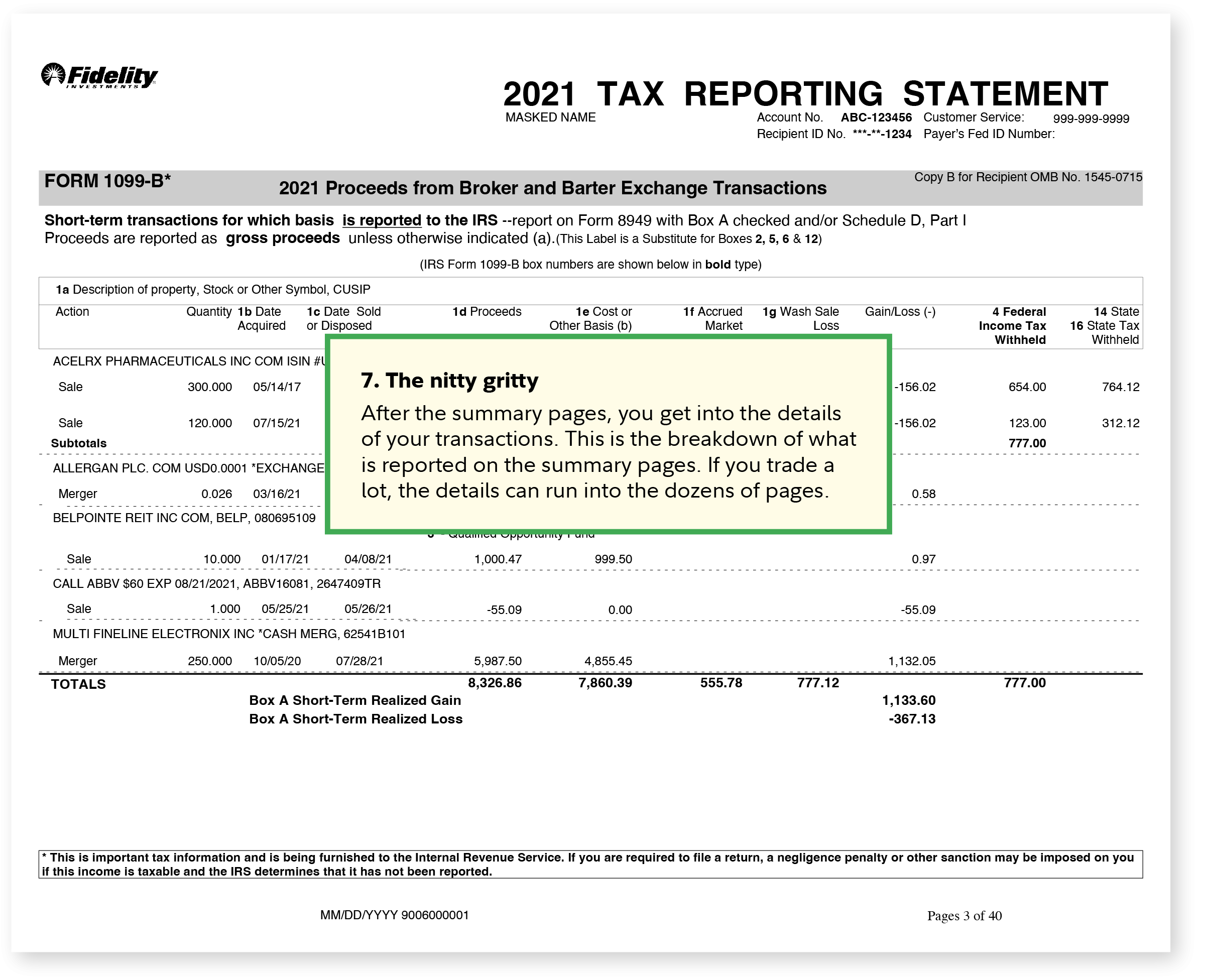 1099 Tax Form 1099 Fidelity