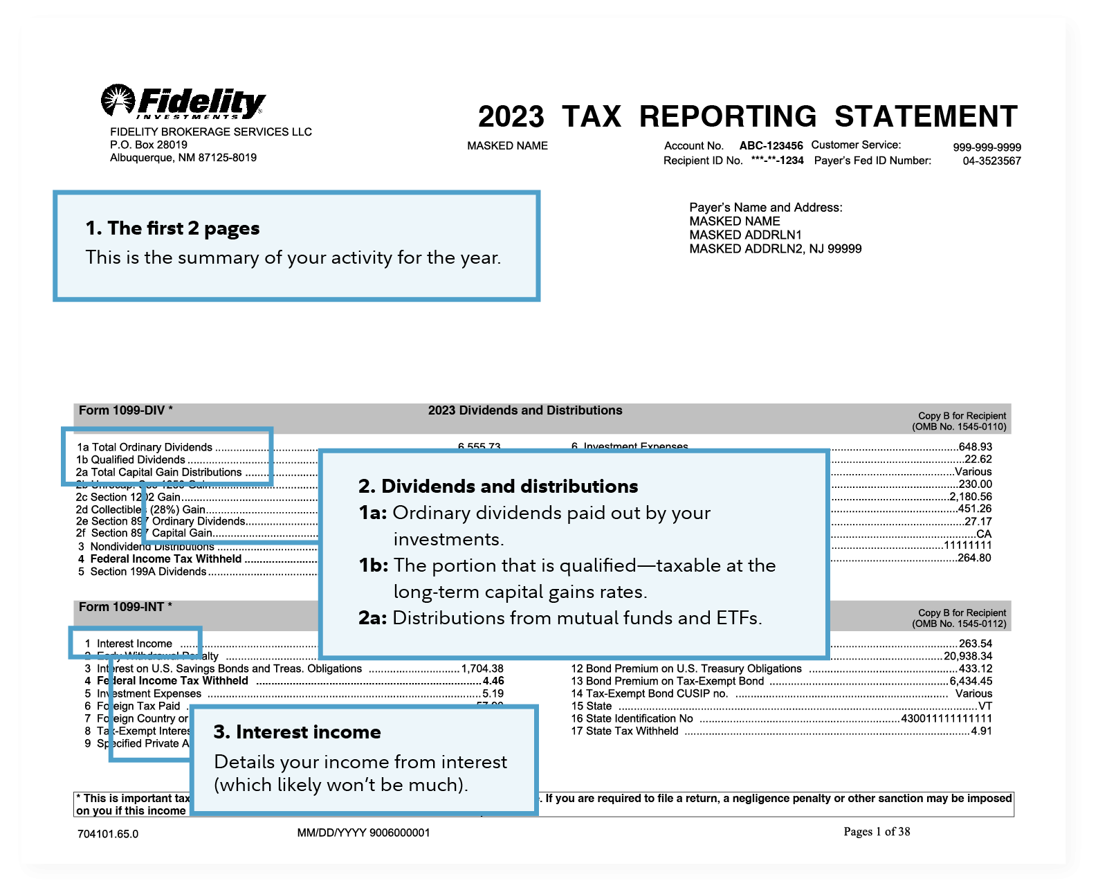 1099 Tax Form 1099 Fidelity