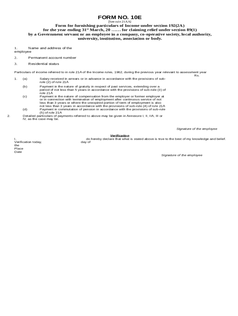 10E Income Tax Filing Procedure Online Doc Template PdfFiller