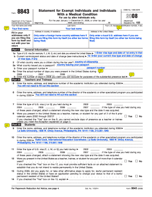 18 Printable Form 8843 Sample Templates Fillable Samples In PDF Word 18 Printable Form 8843 Sample Templates Fillable Samples In PDF Word