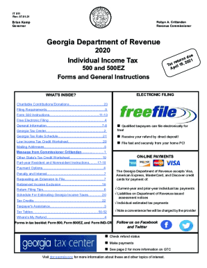2019 Georgia State Income Tax Forms And Instructions Fill And Sign 