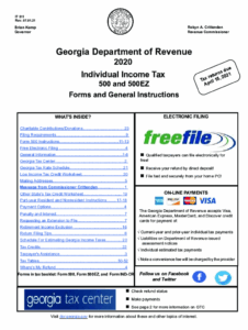 2019 Georgia State Income Tax Forms And Instructions Fill And Sign