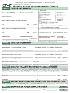 2020 2025 Form OH IT 47 Columbus City Fill Online Printable
