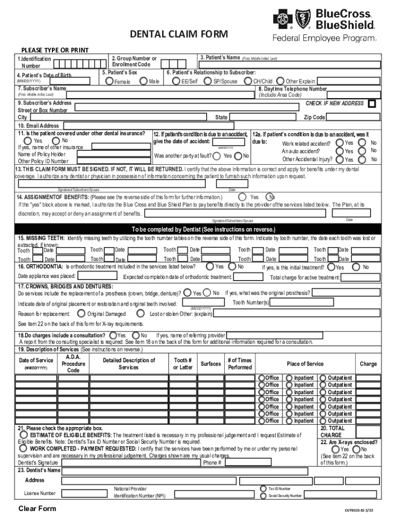 2022 2025 Form Blue Cross Blue Shield CUT0131 1S Fill Online Printable 