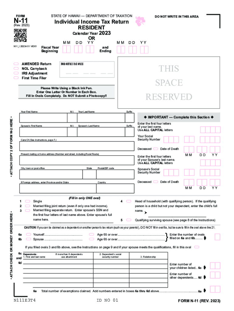 2023 Hawaii Form N 11 Fill Out Sign Online DocHub