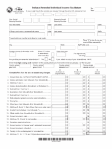2023 Indiana Tax Form Printable Forms Free Online