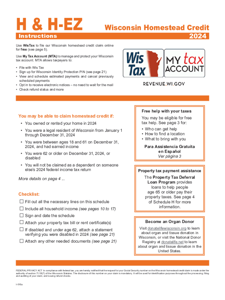 2024 I 152 Form 1NPR Instructions Wisconsin Income Tax Fill Out 