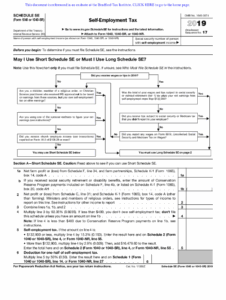 2025 Schedule SE Form 1040 Understanding Self Employment Tax