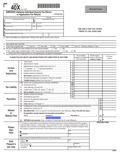 Alabama Department Of Revenue Forms PDF Templates Download Fill And 
