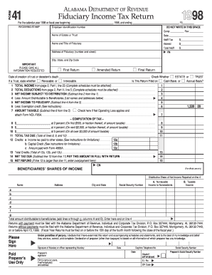 Alabama State Income Tax Fill And Sign Printable Template Online