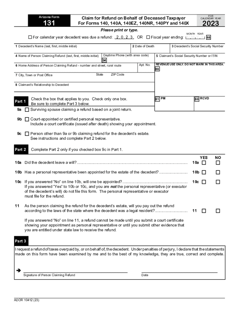 Arizona Individual Income Tax Forms Fill Out Sign Online DocHub