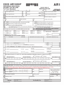Arkansas State Income Tax 2020 2025 Form Fill Out And Sign Printable