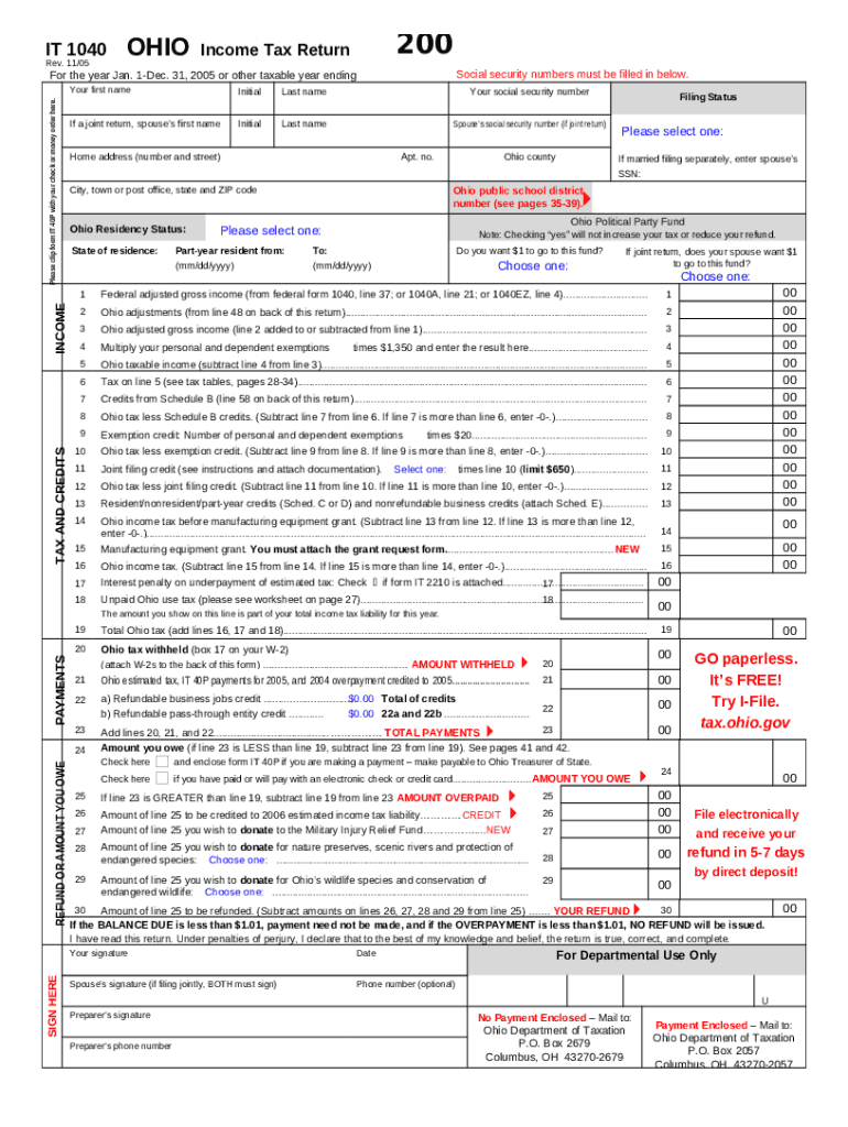 Cocodoc 14460471 ohioOhio It 1040 Individual Income Tax Return
