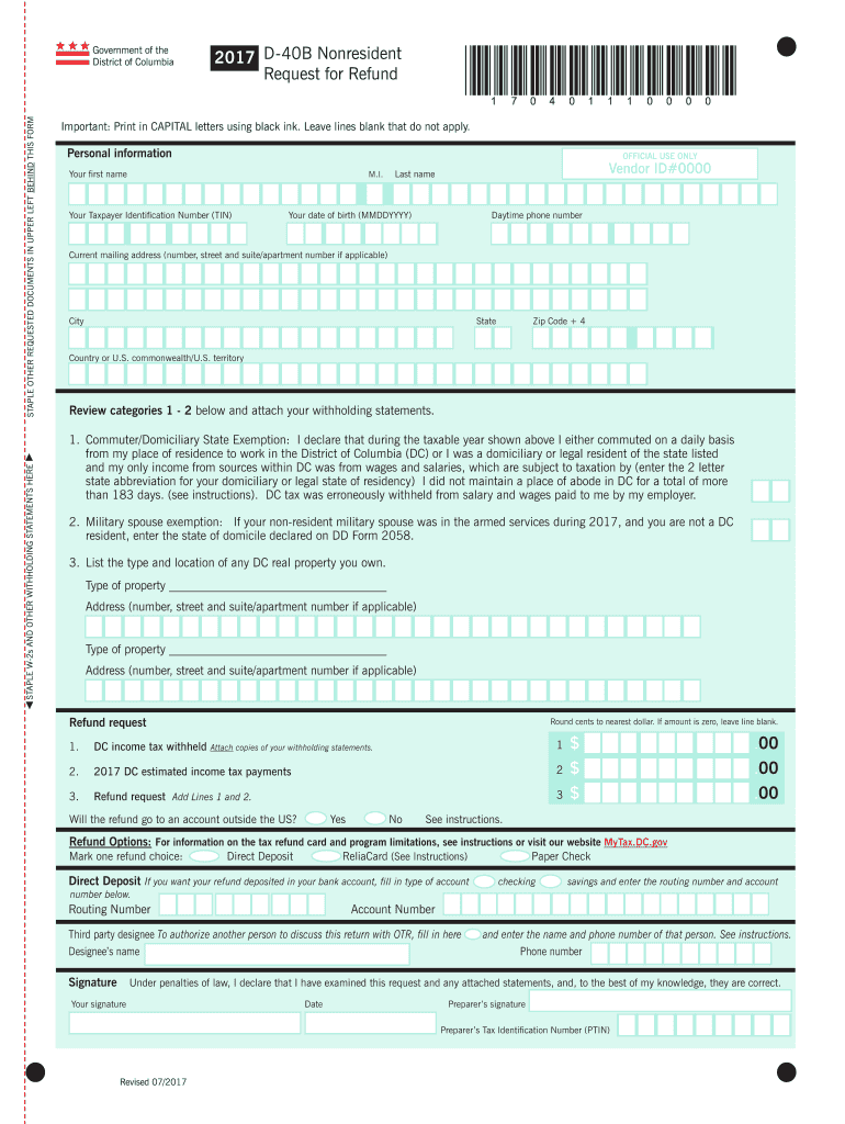 D 40b 2017 2025 Form Fill Out And Sign Printable PDF Template 