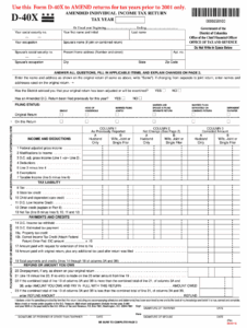 Dc Income Tax Fill Out Sign Online DocHub