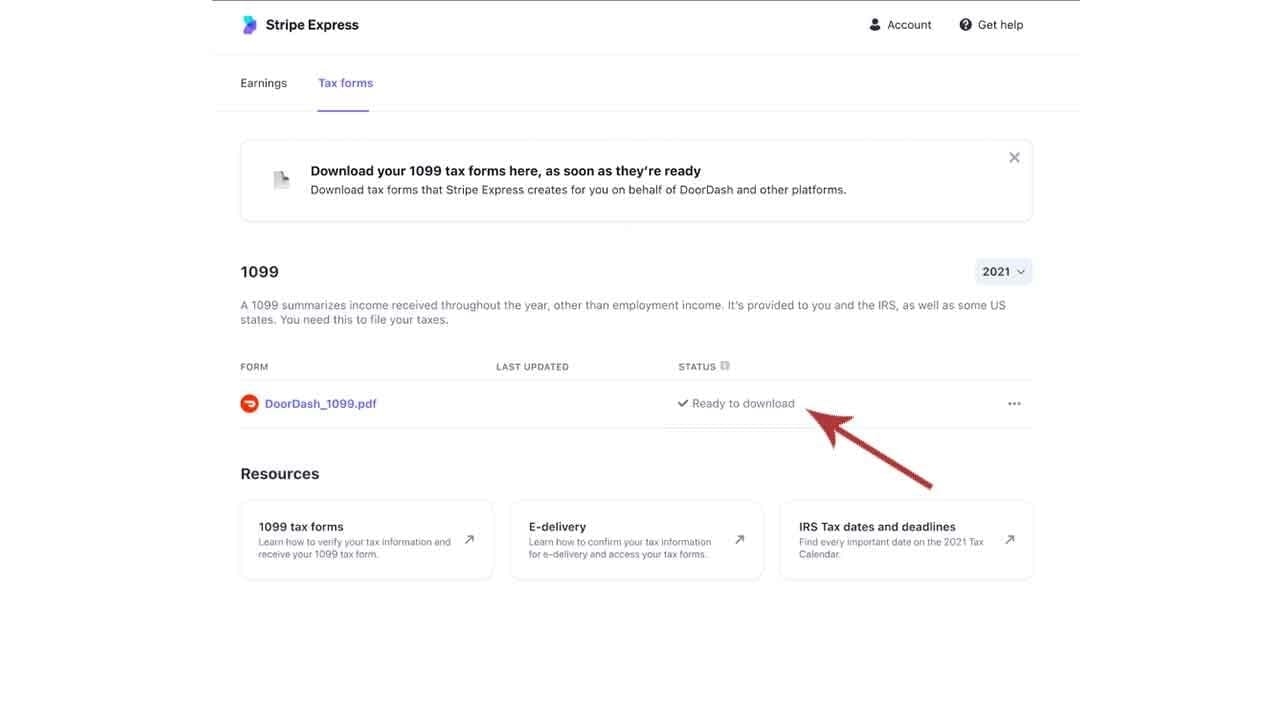 Doordash 1099 Form 2025 J Millie Lucas