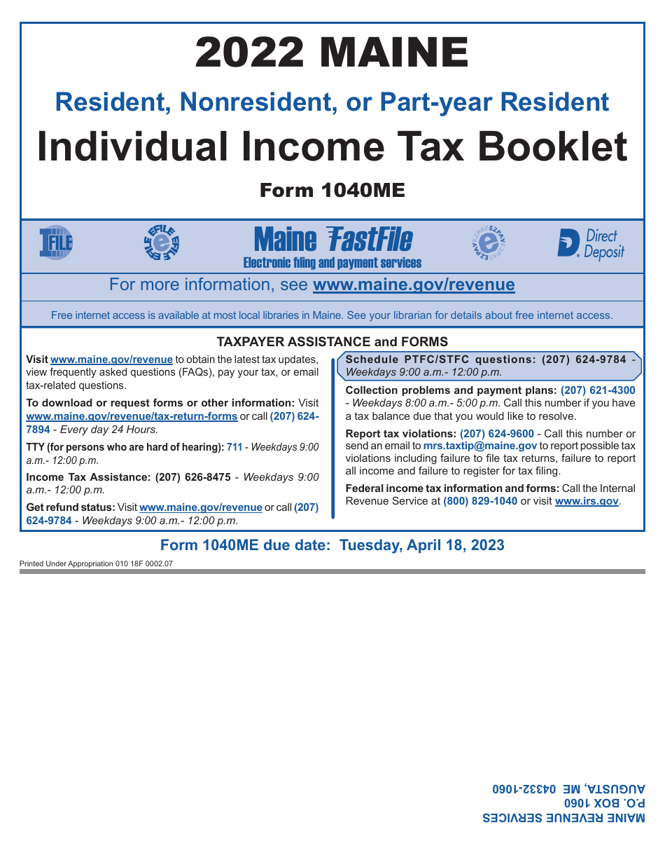 Download Instructions For Form 1040ME Maine Individual Income Tax PDF Download Instructions For Form 1040ME Maine Individual Income Tax PDF