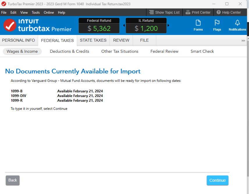 Downloading 1099 R Forms From Vanguard Mutual Funds