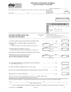 Edd 2023 Tax Form Printable Forms Free Online