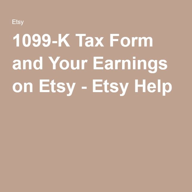 Etsy Tax Form Guide