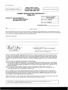 Fillable Certificate Of Exemption Streamlined Sales And Use Tax