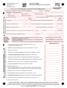 Fillable Ct State Tax Form 1040 Printable Forms Free Online