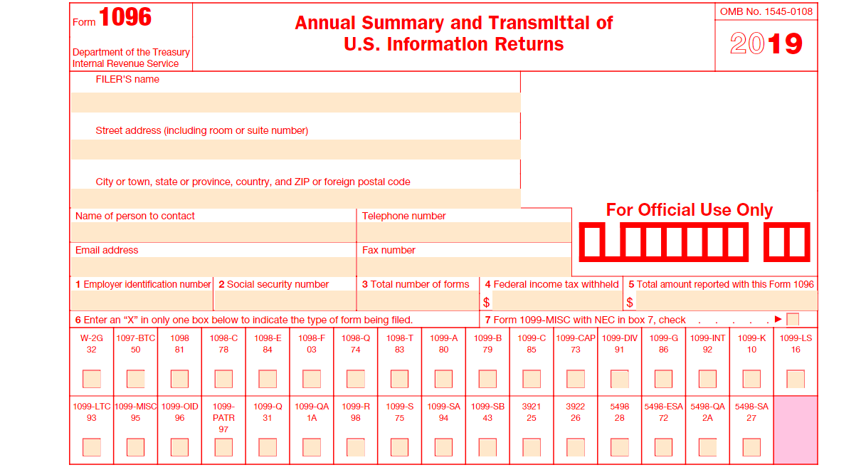 Fillable Form 1096 2019 Edit Sign Download In PDF PDFRun Fillable Form 1096 2019 Edit Sign Download In PDF PDFRun