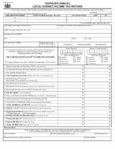 Fillable Local Earned Income Tax Form Pa Printable Forms Free Online