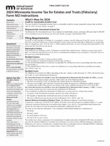 Fillable Online 2024 Minnesota Income Tax Form M2 Instructions For