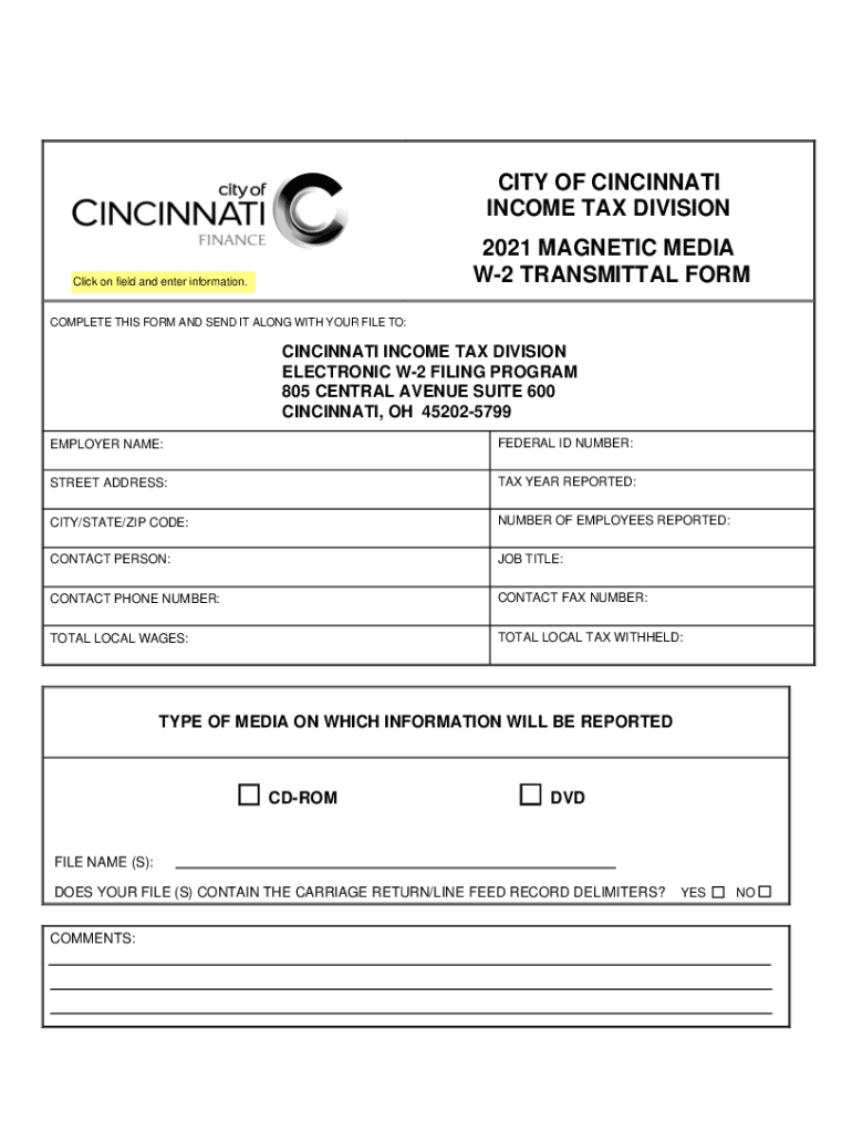Fillable Online EformrsForms09States09CITY OF CINCINNATI INCOME TAX 